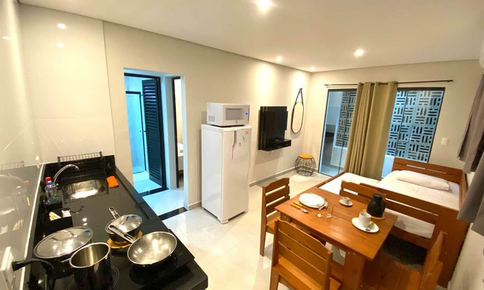 Boicucanga Beach Apartment | Budget-Friendly Studio at Villa Licuri for Family Fun