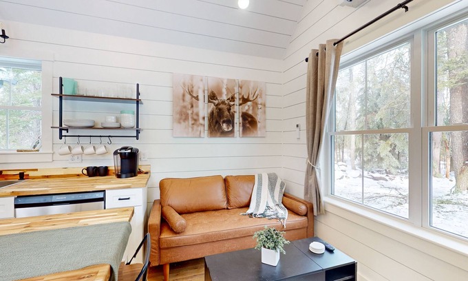 Bucksport Cabin | Pet-Friendly Retreat Near Hancock Pond with Firepit & AC