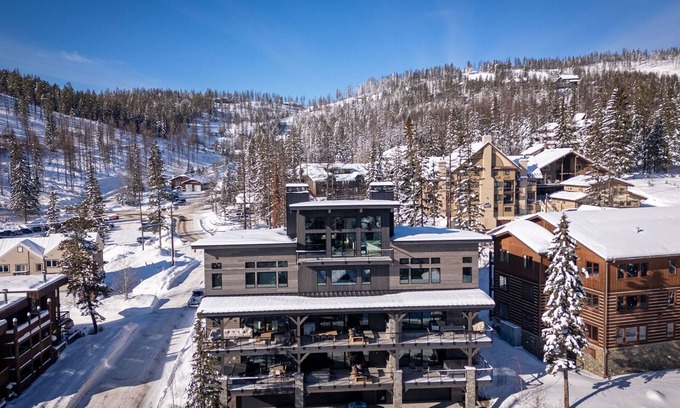 Whitefish House | New Ski Lodge with Mountain Views, Game Room & Spa