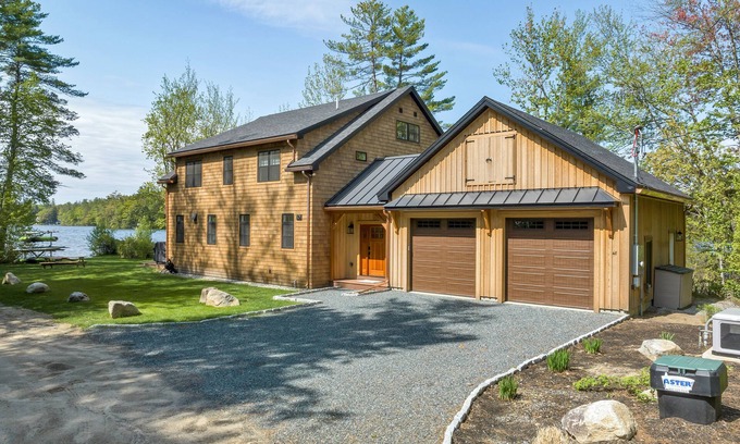 Moultonborough House | Inviting New Braun Bay Home on Lake Winnipesaukee with Dock
