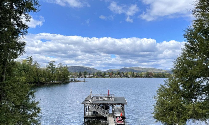 Kattskill Bay Cabin | Impressive Log Cabin on Lake George with Pool & Spa