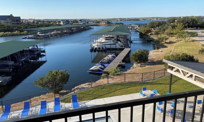 Graford Condo | Exceptional 2BR Condo with Lake Views & Private Amenities