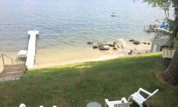 Sebago House | Experience Waterfront Bliss at Our Private Beach Lakehouse