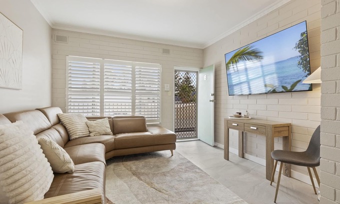 Largs Bay Apartment | Bright 2-Bed Apartment Steps from Largs Bay Beach