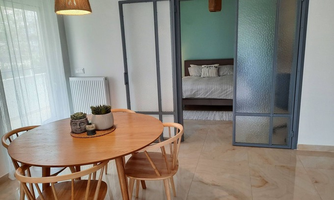Kallithea Apartment | Cozy One-Bedroom Flat with Pet-Friendly Amenities
