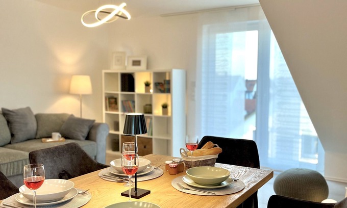 Ubstadt-Weiher Apartment | Bright and Welcoming Retreat with Pool, Rated 10/10