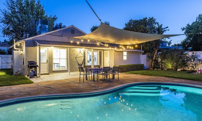 Tarzana House | Bright Retreat with Pool & BBQ in Upscale Neighborhood