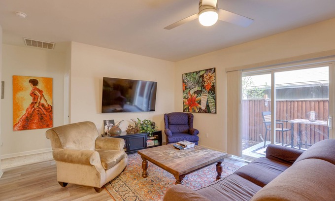 Old Farm District House | Bright Bend Home with Patio Near Downtown & Pet-Friendly