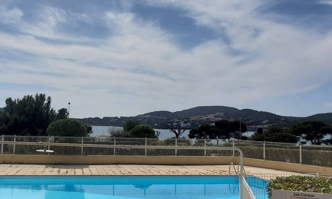 Agay Apartment | Serene Retreat with Pool and Ocean View Nearby
