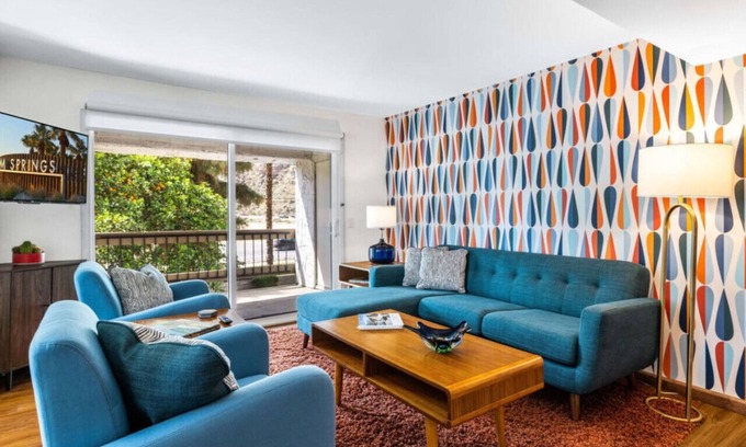 Palm Springs Condo | Bright & colorful condo w/mountain views 2bd/2ba