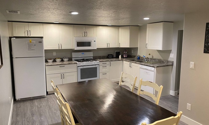 Logan House | Modern Getaway Near USU with Private Entrance & Kitchen