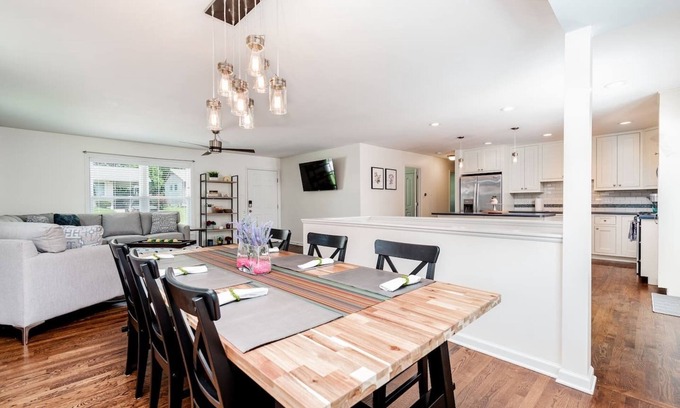 Clayton-Tamm House | Bright Retreat: Family & Pet-Friendly with Fenced Yard