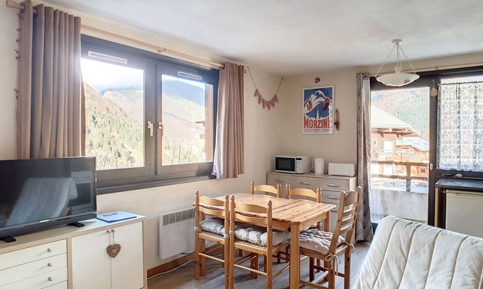 Saint-Jean-dʼAulps Apartment | Charming Studio Apartment at Saint Jean d'Aulps Ski Resort