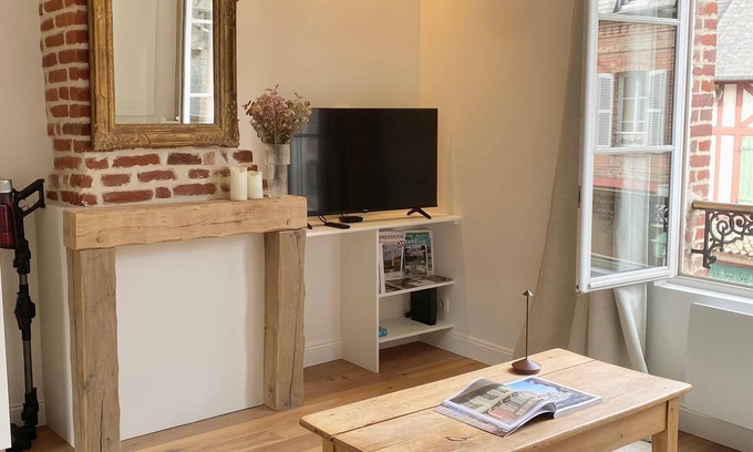 Pont-l'Eveque Apartment | Bright through apartment + parking