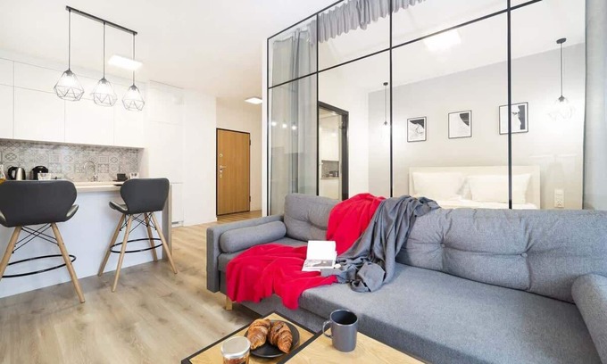 Zaspa Apartment | Exceptional 1 Bedroom Superior at Browar Gdański with Parking