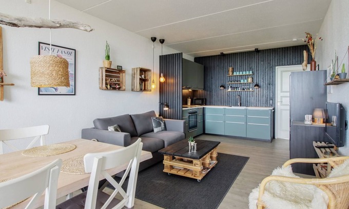 Rindby Strand Apartment | Cozy Oceanfront Retreat "Brynhild" Just Steps from the Sea