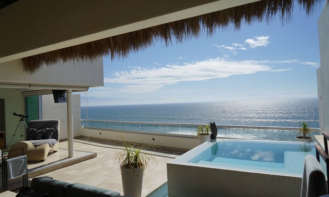 Bucerias Condo | Beachfront Penthouse with Private Pool in Bucerias