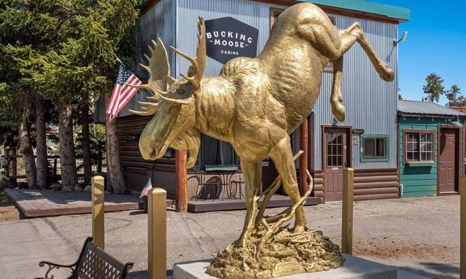 West Yellowstone Hotel | Relaxing Stay at Bucking Moose The Loft with Pool & Breakfast