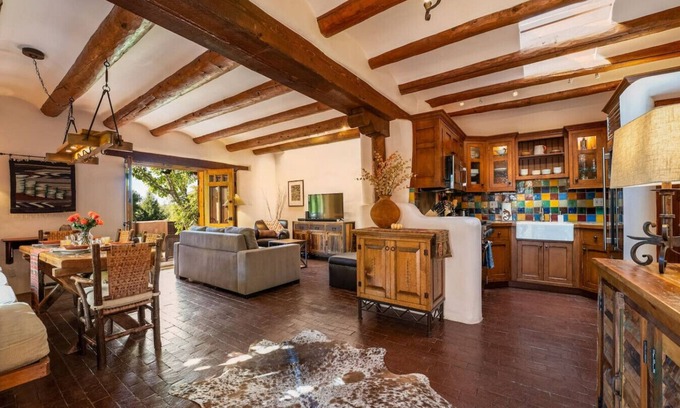 Historic Eastside House | Buena Suerte-Two Patios, Kiva Fireplace