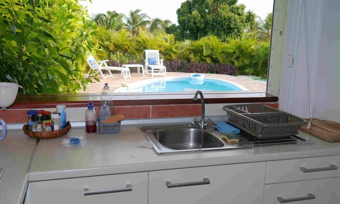 Saint-Francois House | Discover Bungalow Douceur: Private Pool & Ocean Views