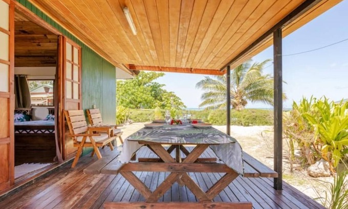 Moorea-Maiao House | Relax at Bungalow Hiana - Private Beach with Lagoon View