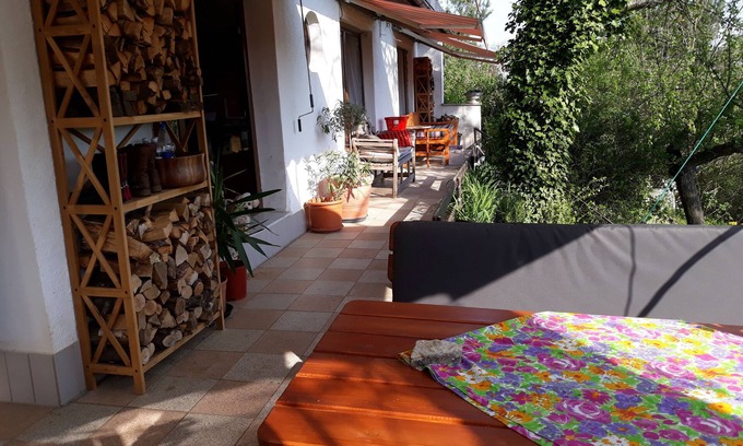 Quedlinburg House | Idyllic Bungalow Retreat with Terrace Among Mature Trees