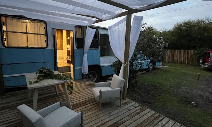 Armacao House | Charming Bus House on the Riverfront for Families & Pets