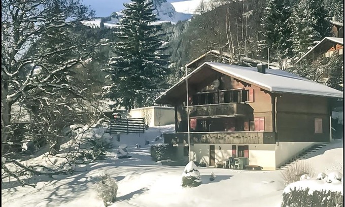 Grindelwald Apartment | Family-Friendly Bussalp Apartment with Spa Amenities