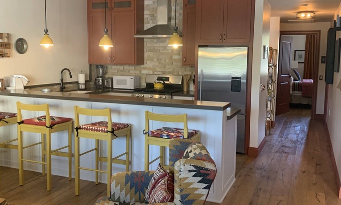 Los Alamos Apartment | Indulge at Butch Cassidy in Los Alamos Mercantile