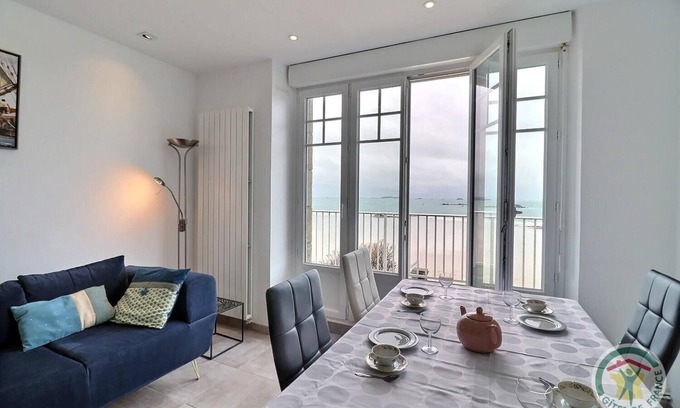 Saint-Malo Apartment | Experience Côté mer - Saint Malo: Oceanfront Bliss Awaits