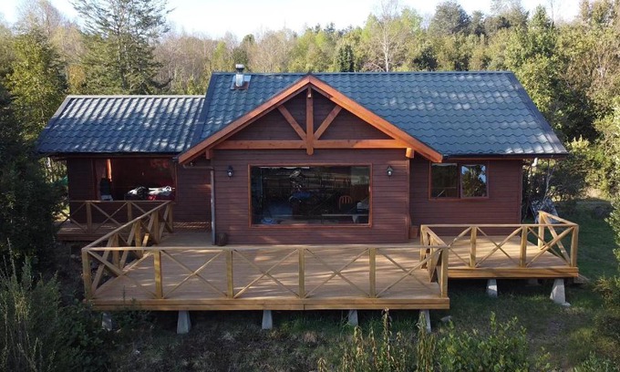 Pucon Ski Chalet | Scenic Cabaña Caburgua with Volcano Views and Family Amenities