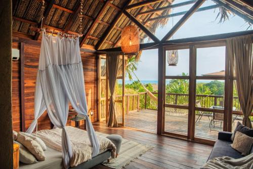 Los Naranjos House | Oceanfront Cabaña Colibri: 4-Star Stay with Ocean Views