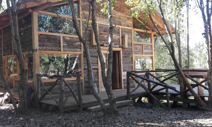 Pucon House | Rustic Cabaña in Pucón: Family-Friendly with Spa & Kitchen