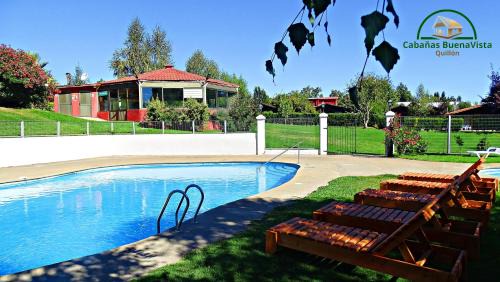Quillon Hotel | Pet-Friendly Cabañas Buenavista Quillón with Pool & Hot Tub