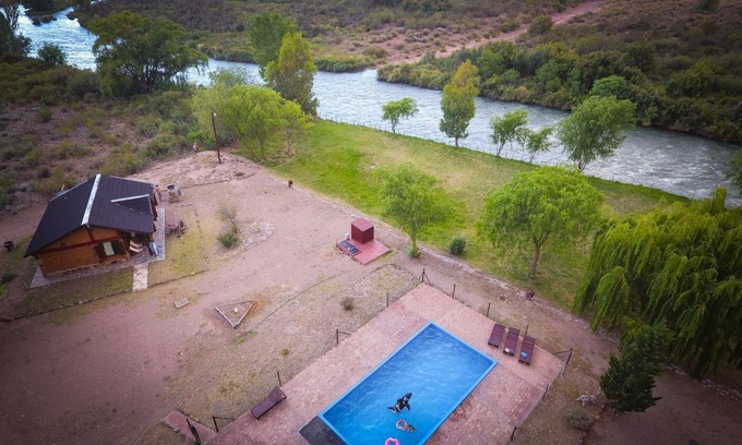 Rincon del Atuel Cabin | Discover Cabañas Las Escondidas with Ocean View & Pool