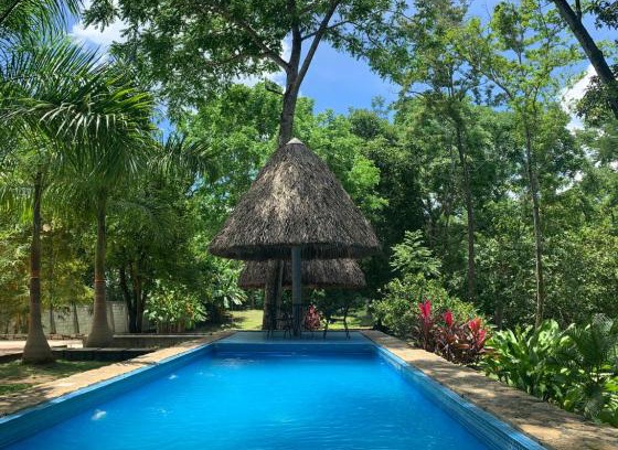 Palenque House | Discover Cabañas Maya Rue: Family-Friendly Retreat with Pool