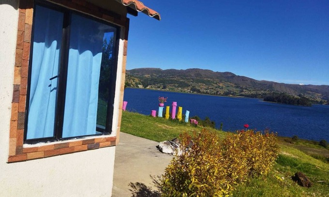 Cuitiva Cabin | Relaxing Cabañas Villas del Lago: Ocean Views & Private Beach