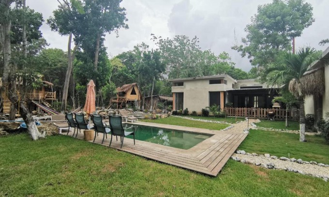 Othon P. Blanco House | Guest Rated: Cabañas Xulada Manux Xul-Ha with Pool Access