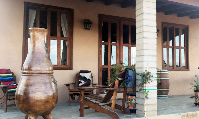 San Antonio de las Minas House | Top-Rated Cabana #3 at En'kanno Vineyard in Guadalupe Valley