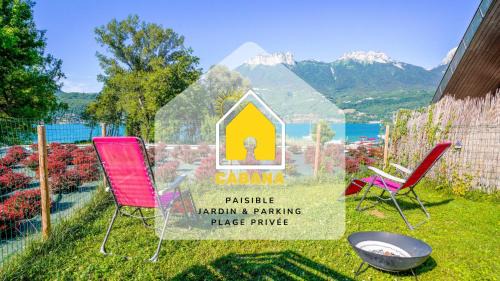 Duingt Apartment | Cozy Cabana: Family and Pet Friendly by the Water