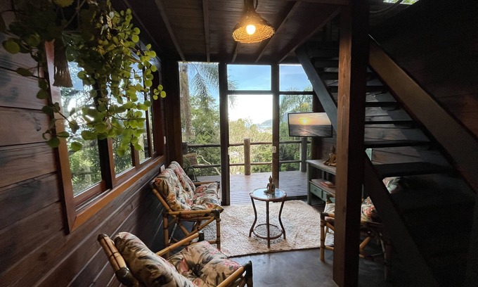 Armacao Cabin | Beachfront Cabin at Armação - Ocean View & Spa Retreat