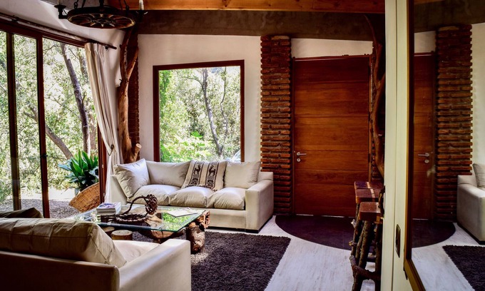 Lo Barnechea House | Relaxing Cabin Nestled by Forest and River Escape