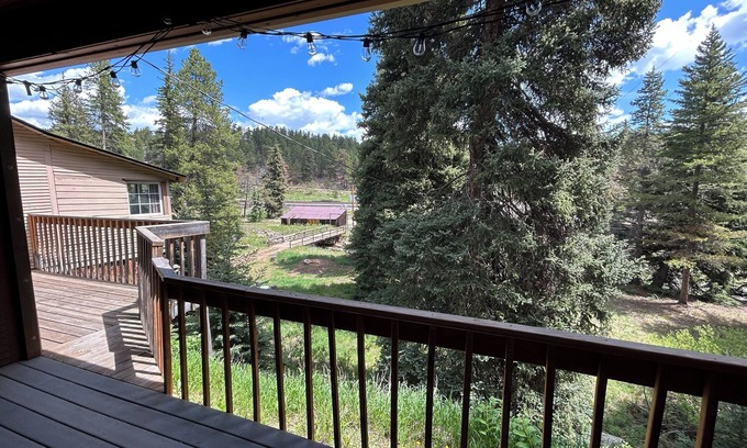Pinecliffe Cabin | Cabin w/a Beautiful View Directly on the River Nested in the Mountains