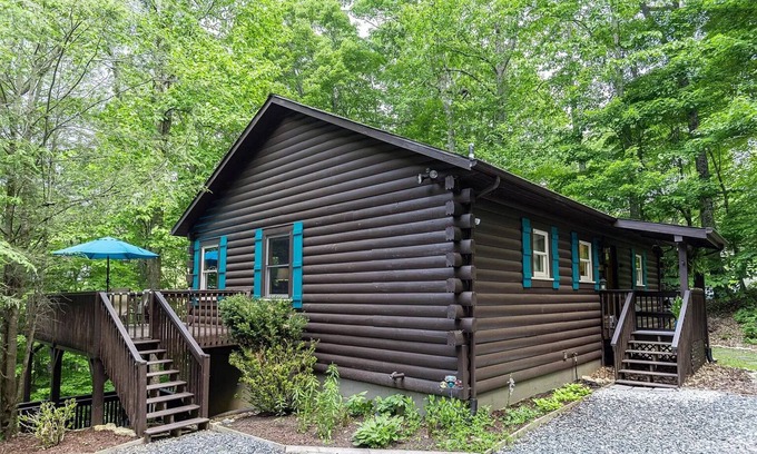 Wolf Laurel Cabin | Pet Friendly Cabin w/ Hot Tub Near Ski Resort & Trails