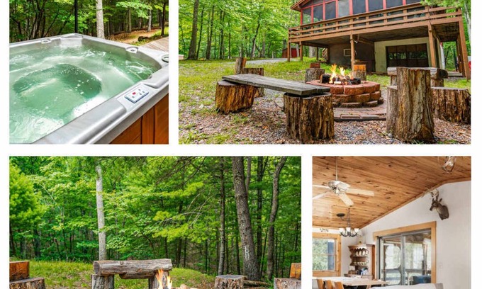 Great Cacapon Cabin | Cozy Cabin with Hot Tub, River Access & WiFi - 9.4/10 Rated