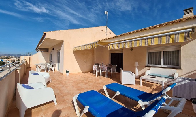 Cabo de Palos Apartment | Relaxing Cabo de Palos Penthouse with Family-Friendly Amenities