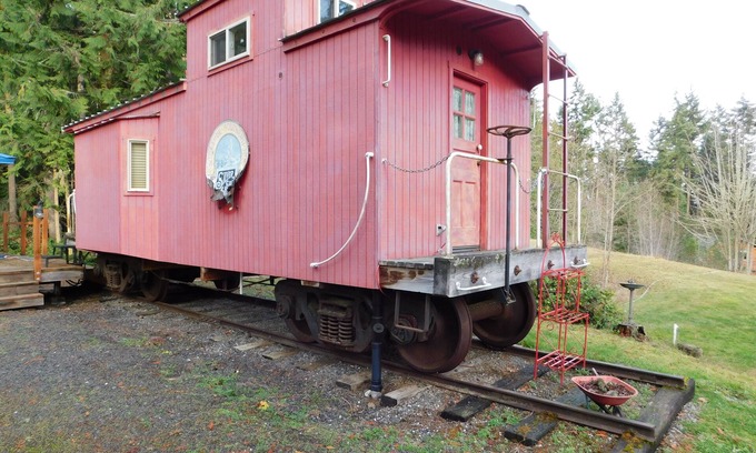 Sequim Cabin | Oceanfront Caboose on the Olympic Peninsula - 10/10 Rated!