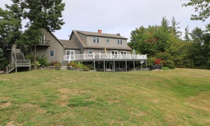 Surry House | Cadillac Views: Pet-Friendly Retreat with Hot Tub Bliss