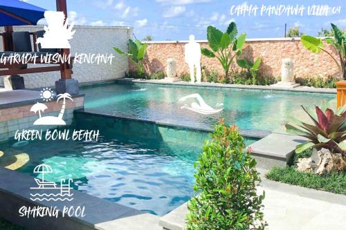 Kutuh House | Guest Rated 10/10: Cahya Pandawa Villa with Pool Access