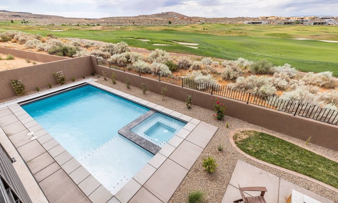 St. George House | Experience Cairn House 2: Private Pool & Hot Tub Oasis